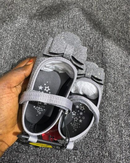 Matalan Shiny Silver Dress Shoe