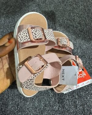 Next Pink & Brown Sandals