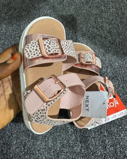 Next Pink & Brown Sandals