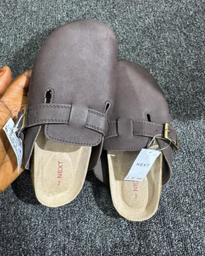 Next Brown Flat Sandals