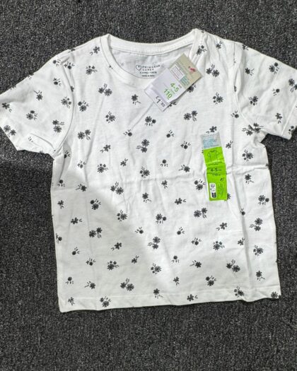 Primark Girls White & Ash Shirt
