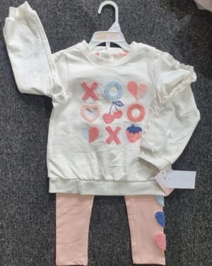 Joie Girls 2-Piece Set – Pink & White