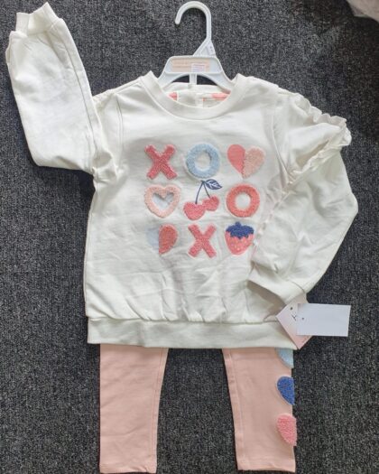 Joie Girls 2-Piece Set – Pink & White