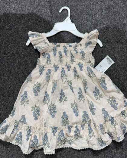 Isaac Mizrahi Girls Gown – Cream & Blue