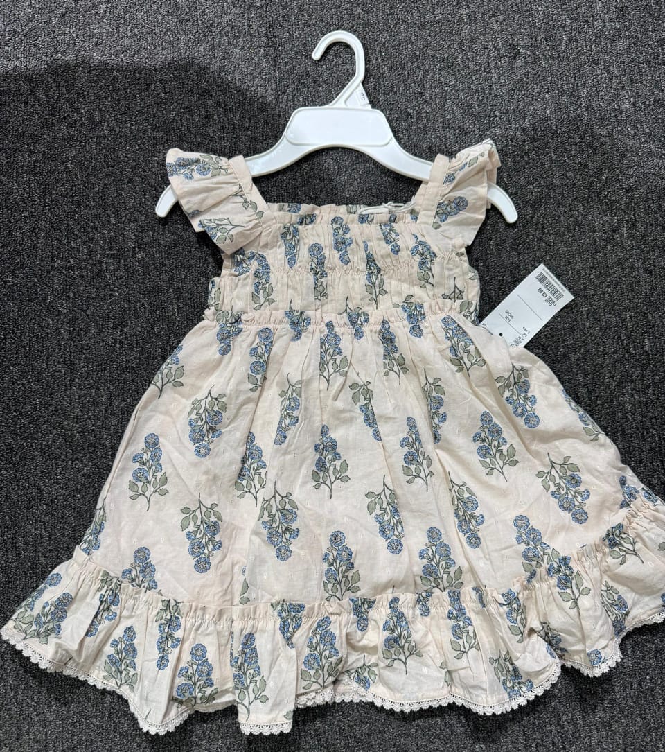 Isaac Mizrahi Girls Gown – Cream & Blue