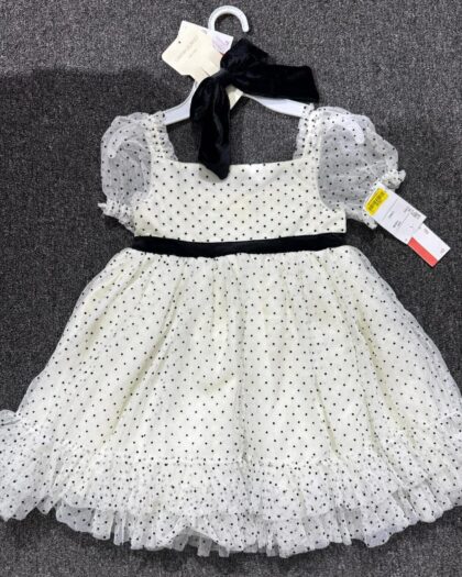 Isaac Mizrahi Girls Gown – Black & White