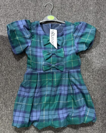 George Princess Dress – Blue & Green