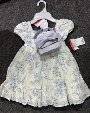Joie Girls Dress – White & Blue