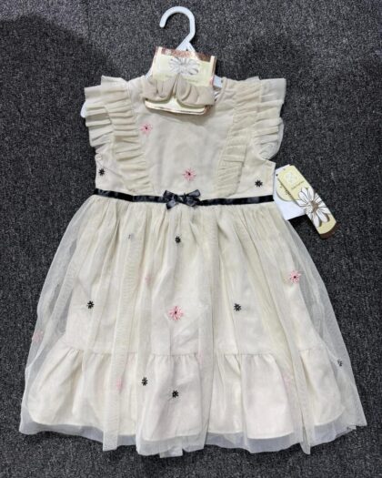 Joie Girls Dress – Cream