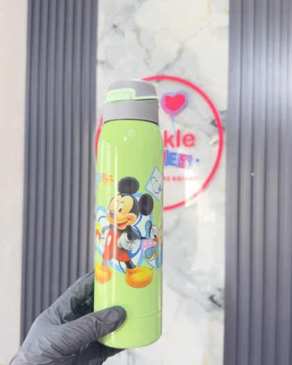 Sippy Stainless Steel Green Girls Bottle