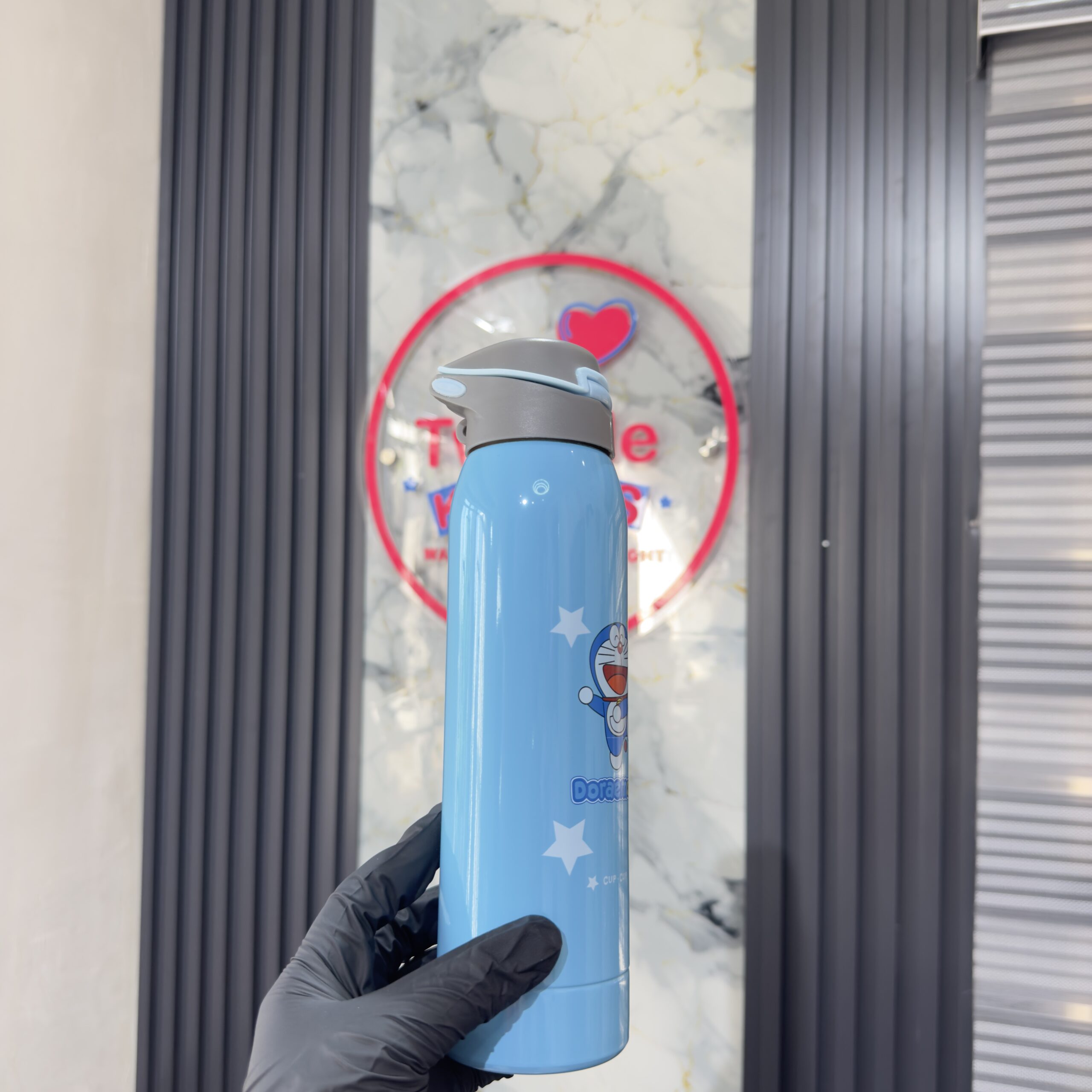 Sippy Stainless Steel Blue Boys Bottle