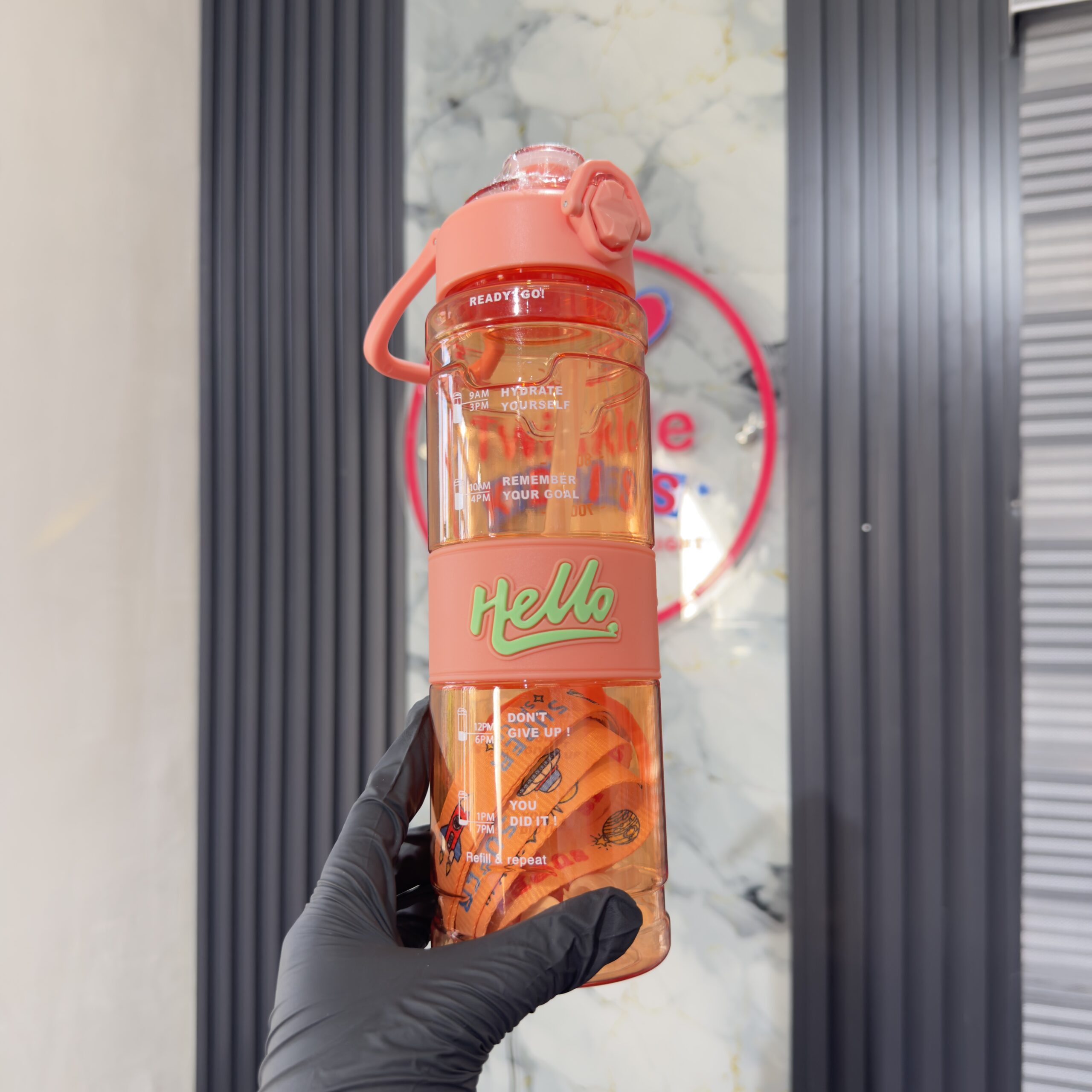 Hello Hydration Orange Boys Bottle