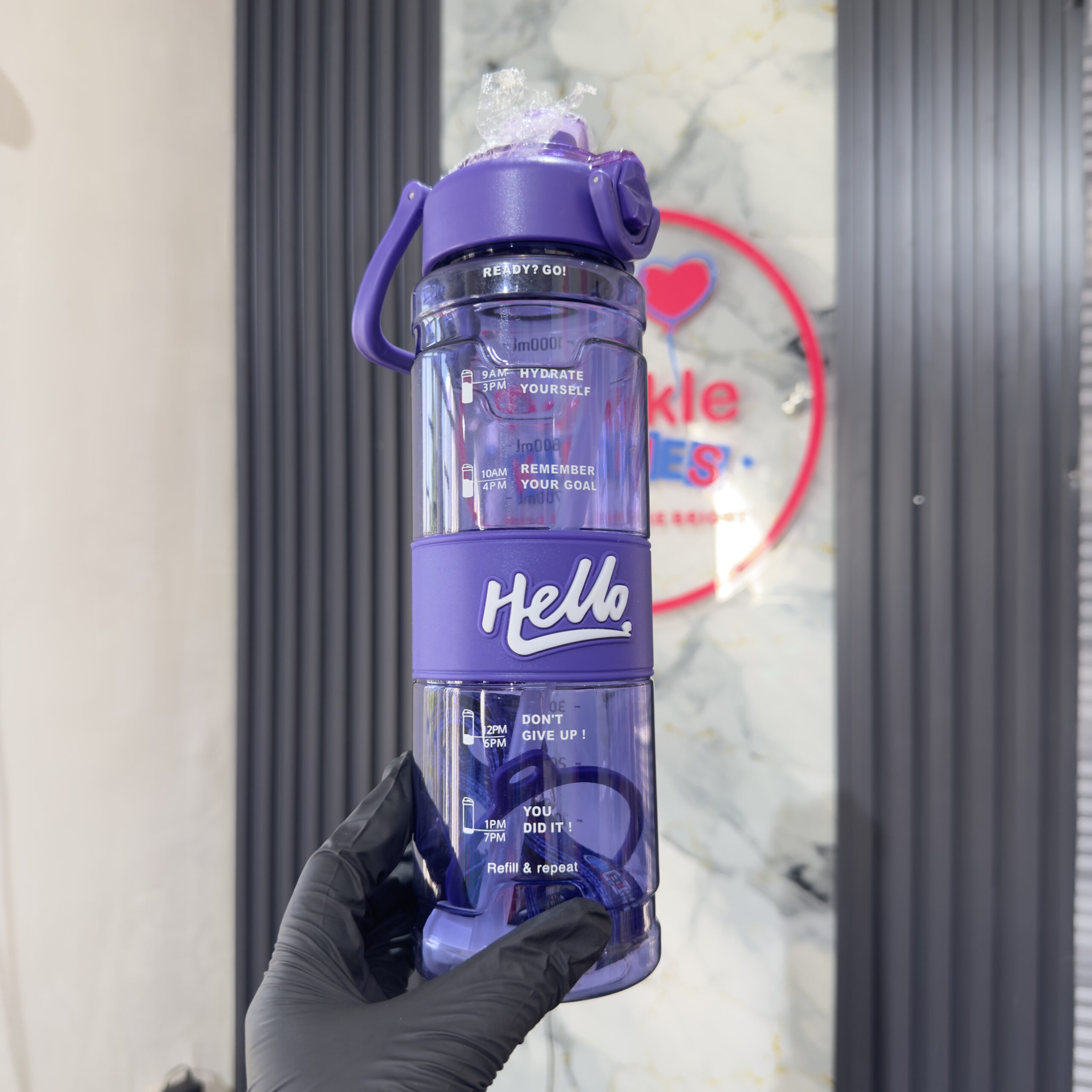 Hello Hydration Purple Girls Bottle