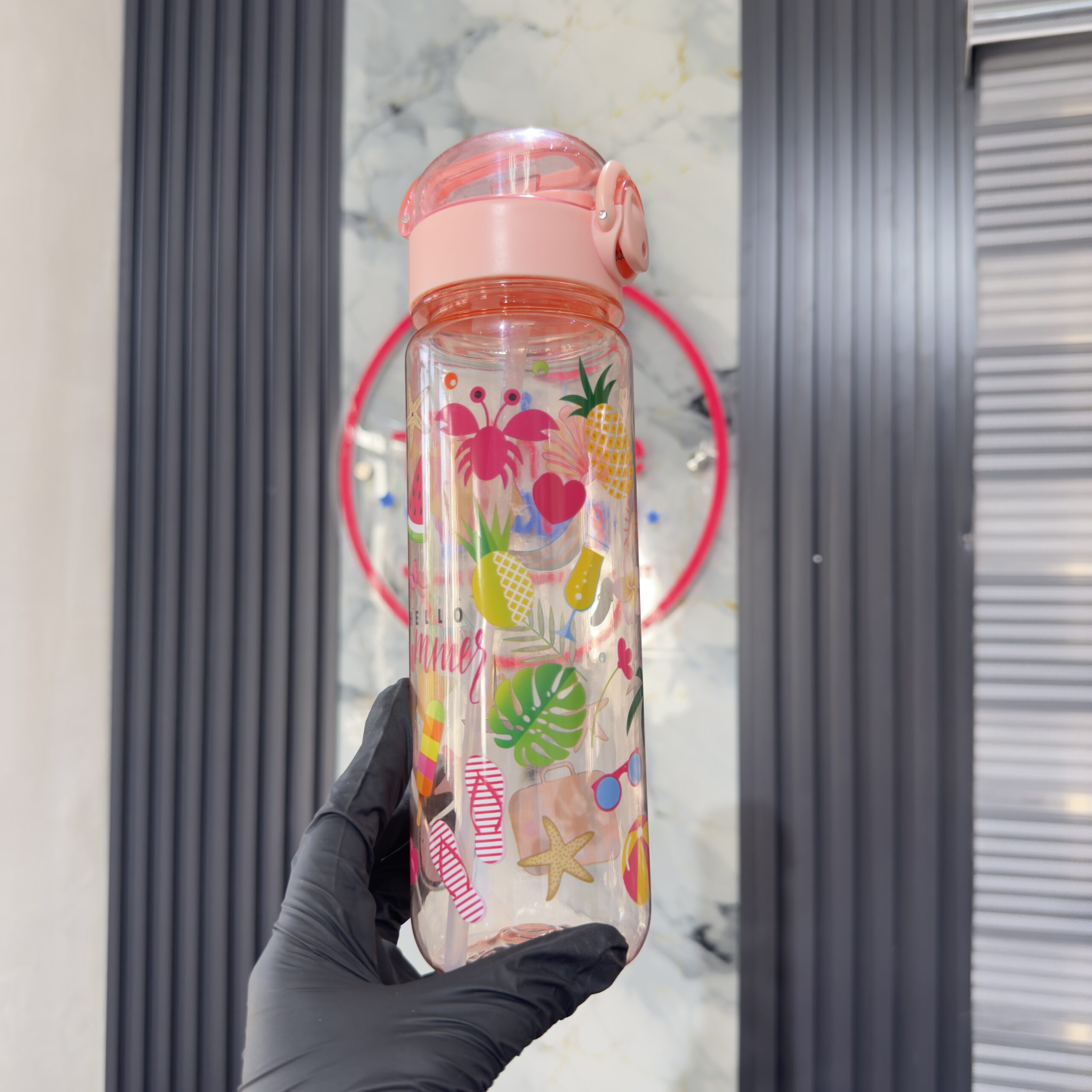 Happy Splash Pink Girls Bottle