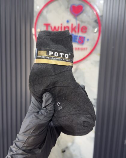 Black Unisex School Socks Set