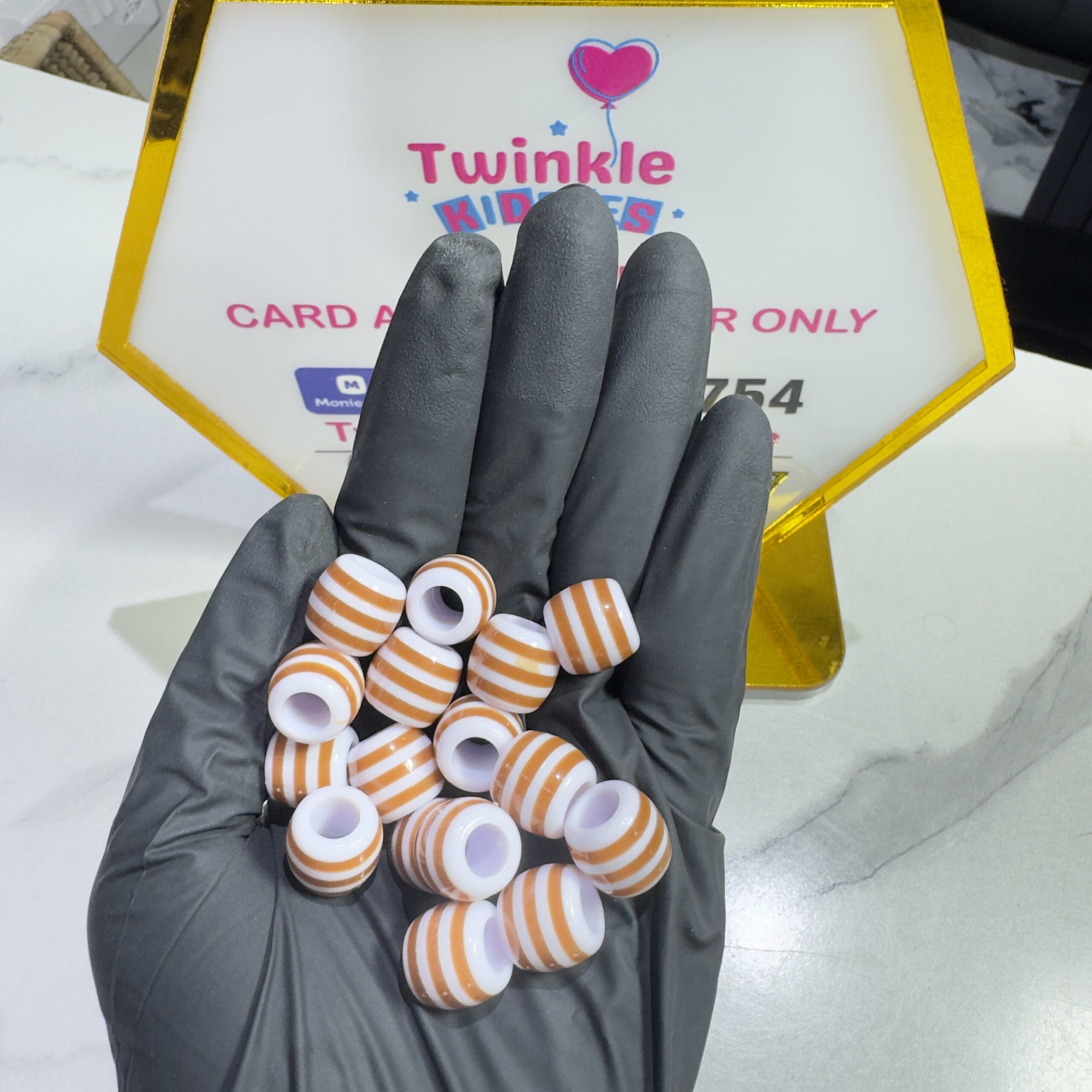 Multi Colour Girls Hair Beads Pack - Image 3