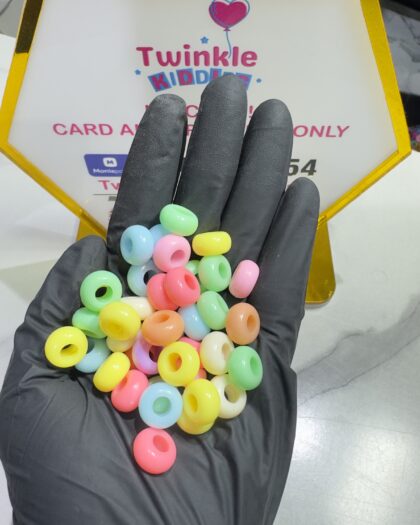 Multi Colour Girls Hair Beads Pack