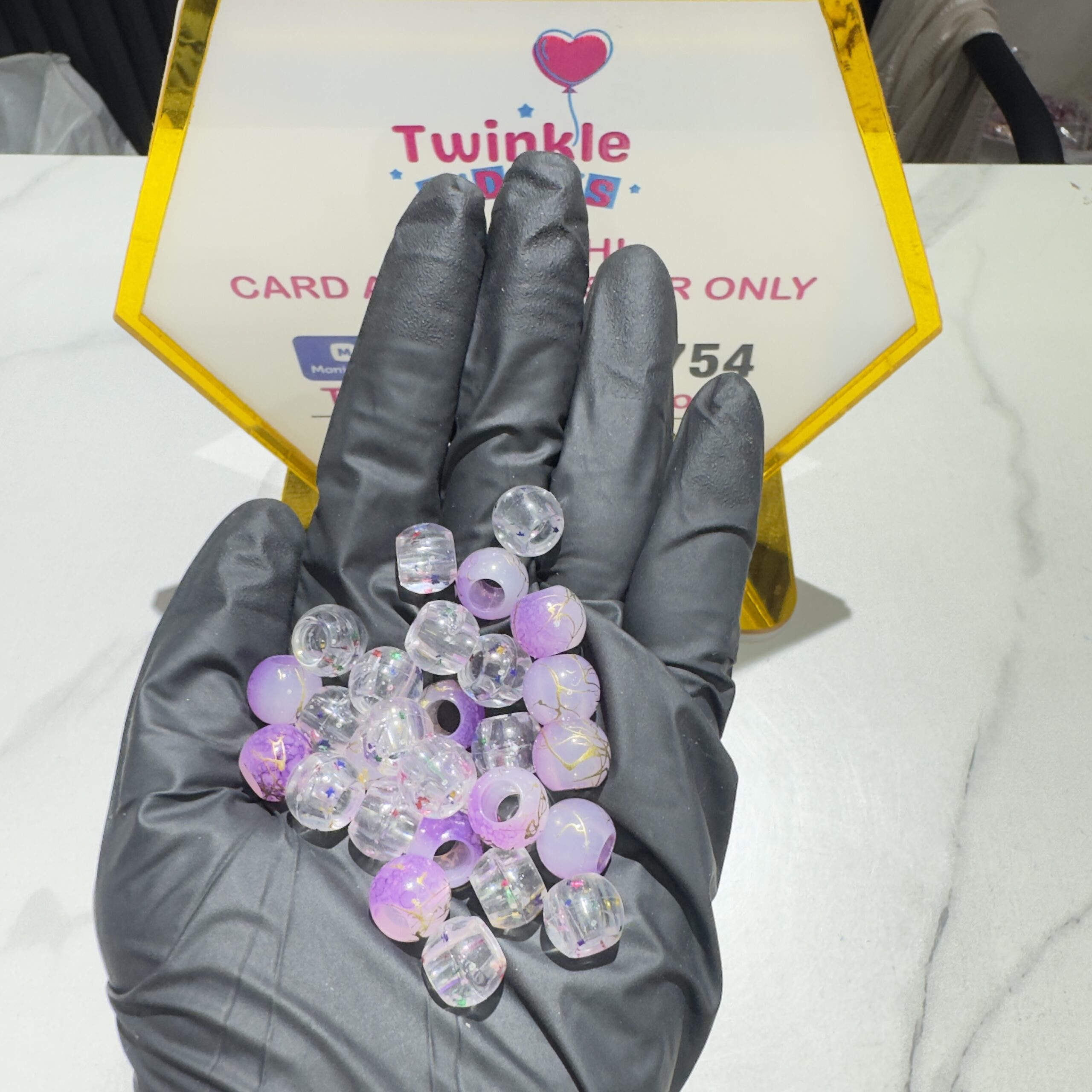 Multi Colour Girls Hair Beads Pack - Image 2