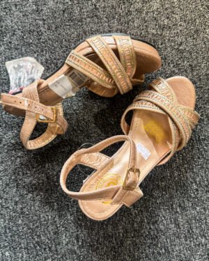 Rose Gold Aunty Koi Koi Girls Heels