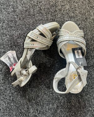 Silver Aunty Koi Koi Girls Heels