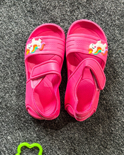 Dark Pink Kitto Fancy Girls Sandal