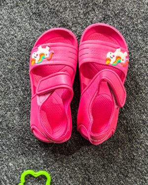 Dark Pink Kitto Fancy Girls Sandal