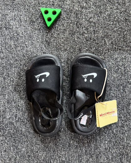 Black Just Do It Boys Slides