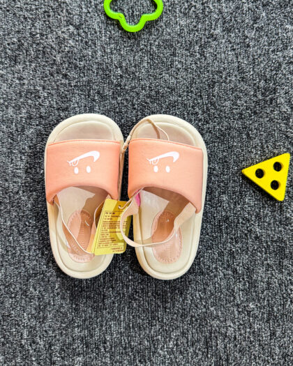 Blush Pink Just Do It Girls Slides