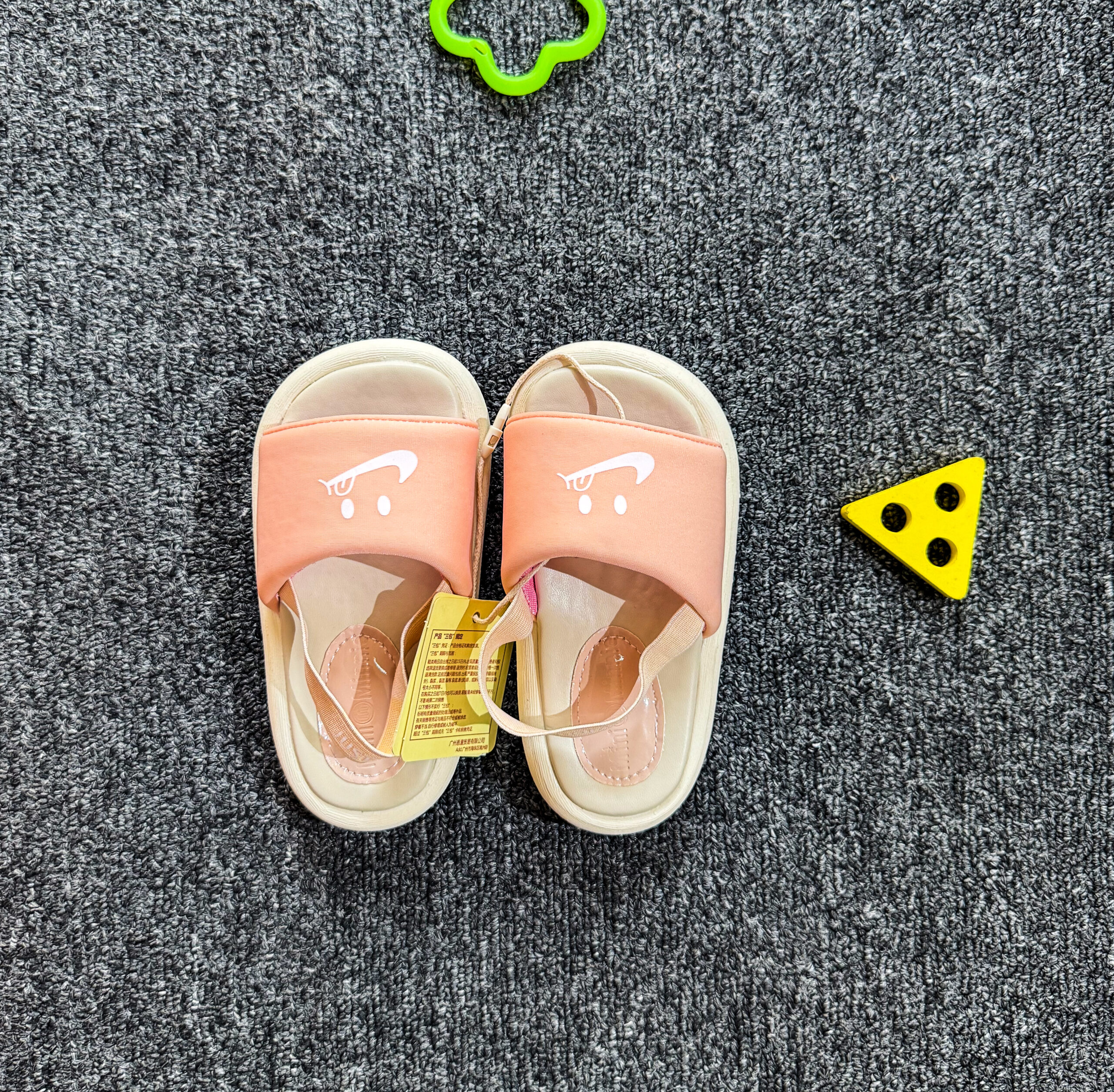 Blush Pink Just Do It Girls Slides