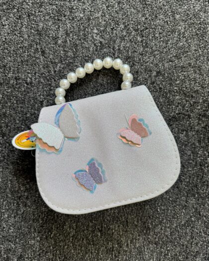 White Butterfly Big Girls Handbag