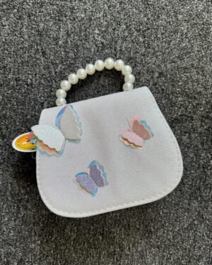 White Butterfly Big Girls Handbag