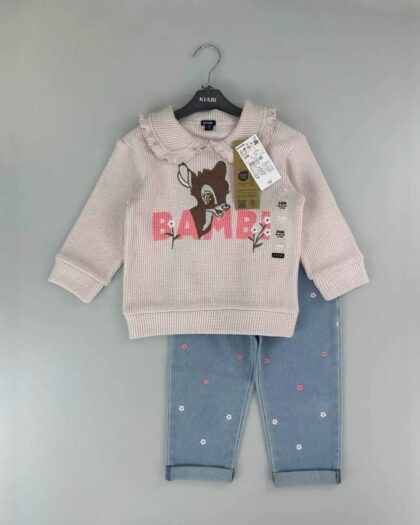 Light Blush Pink Kiabi Girls 2pcs Set