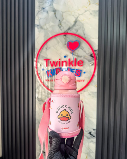 2 Way Pink Girls Bottle with Pouch