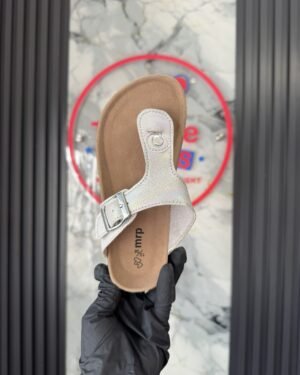 Birkenstock Silver Girls Sandals