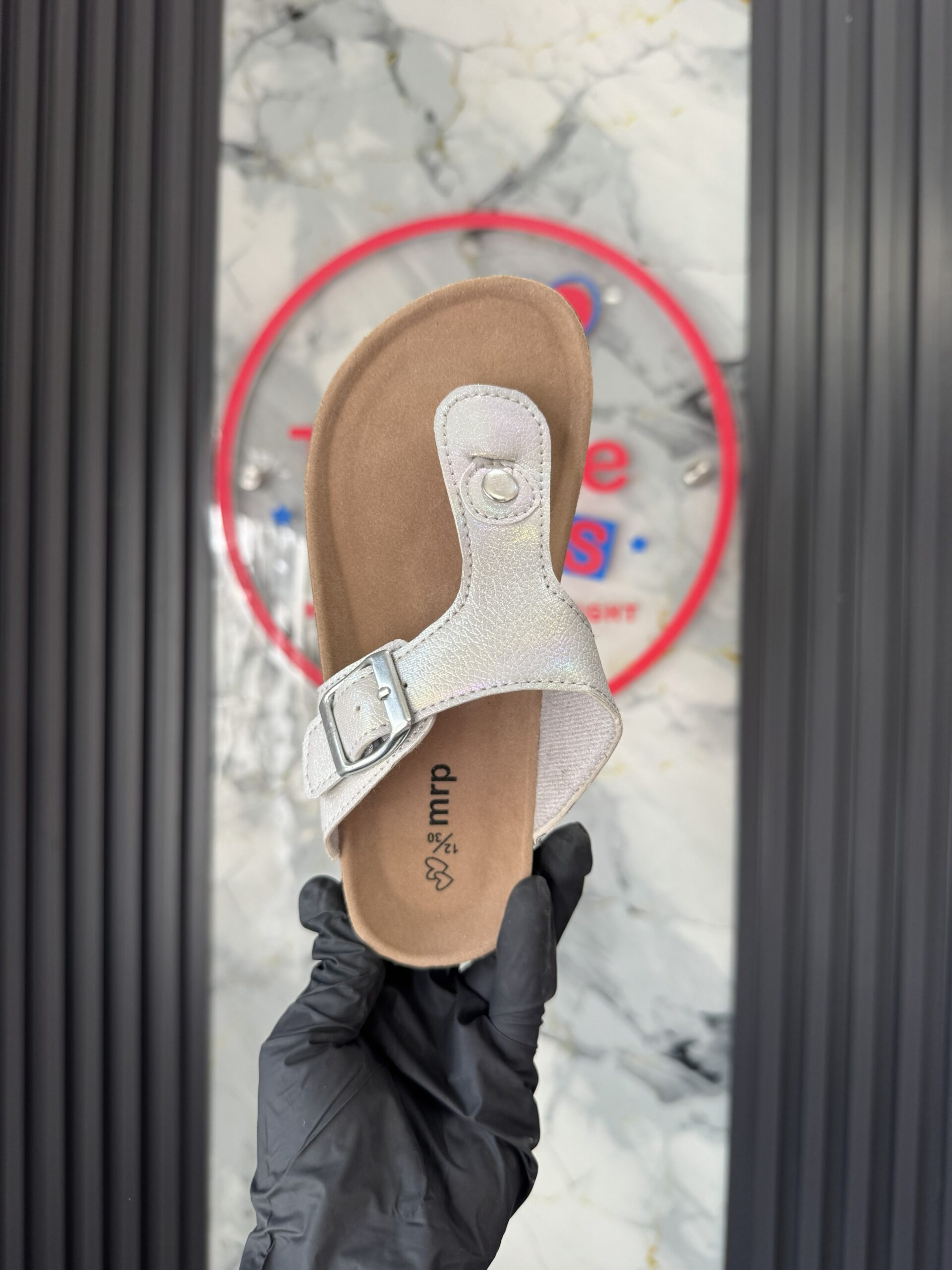 Birkenstock Silver Girls Sandals