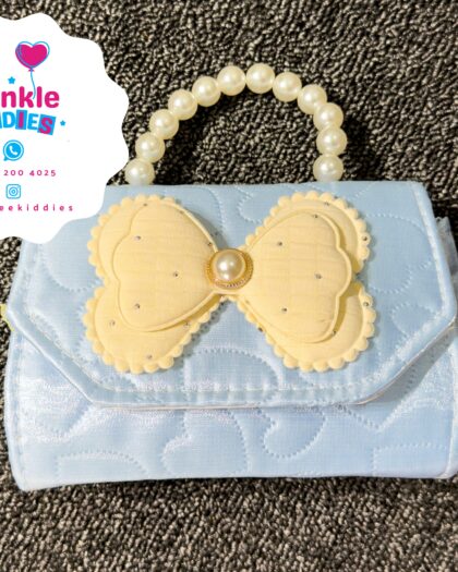 Blue Butterfly Mini Girls Handbag
