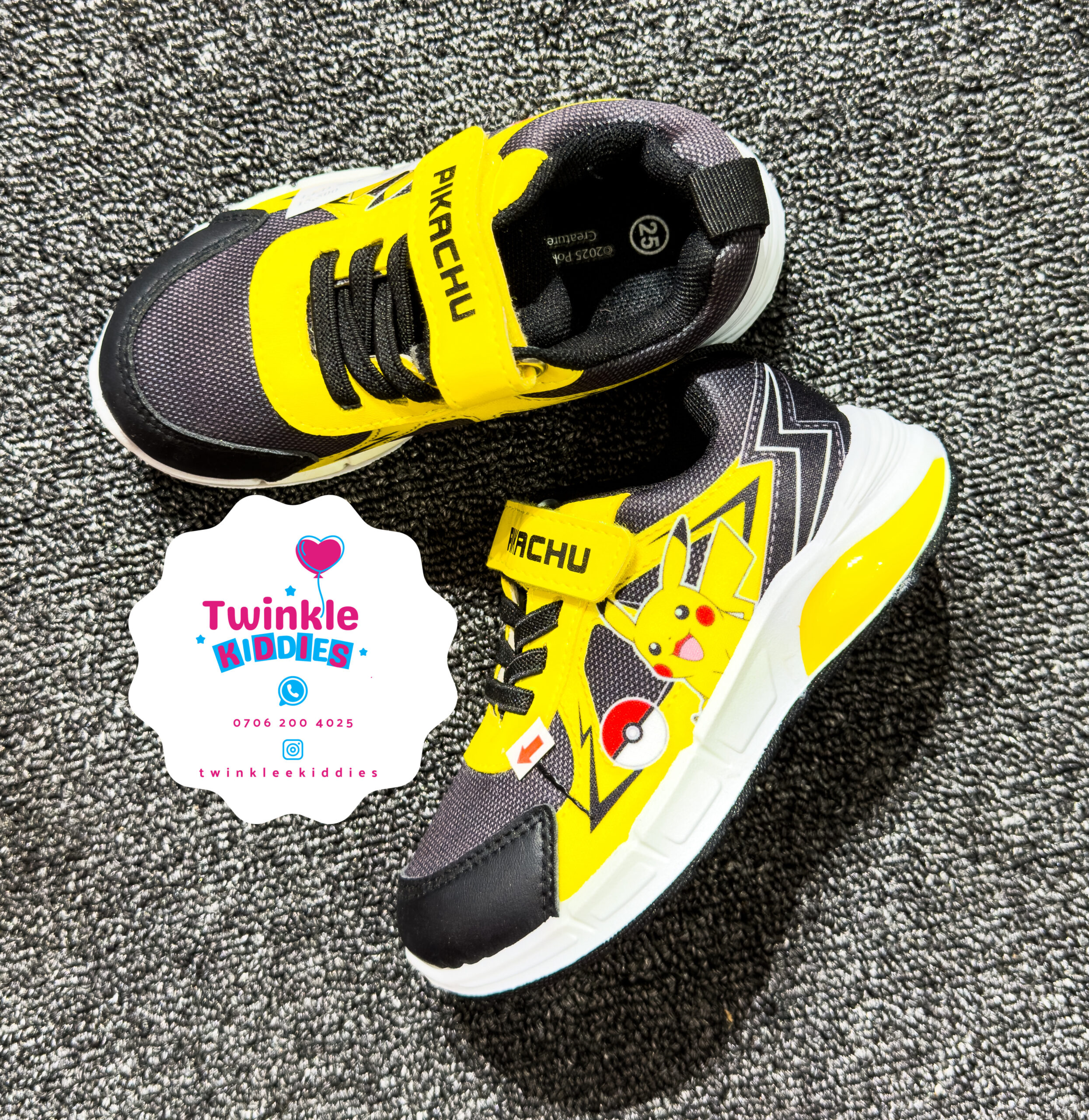 Pikachu LED Boys Sneakers - Image 2