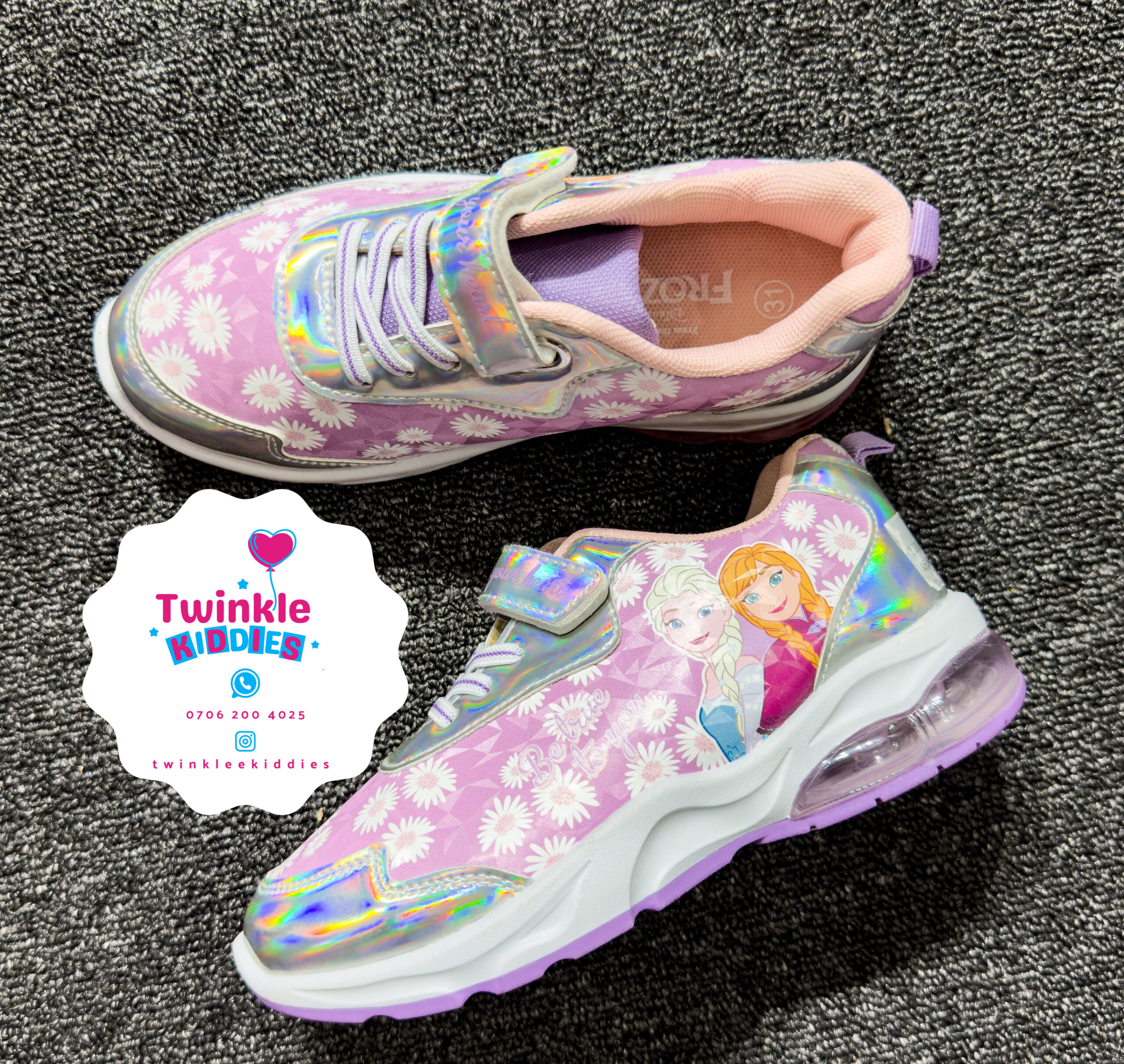 Frozen LED Girls Sneakers - Image 2