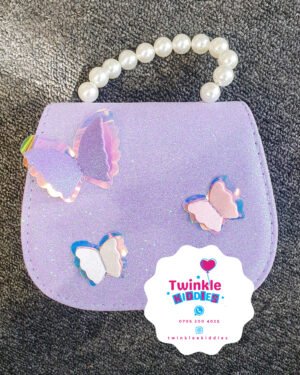 Purple Butterfly Big Girls Handbag