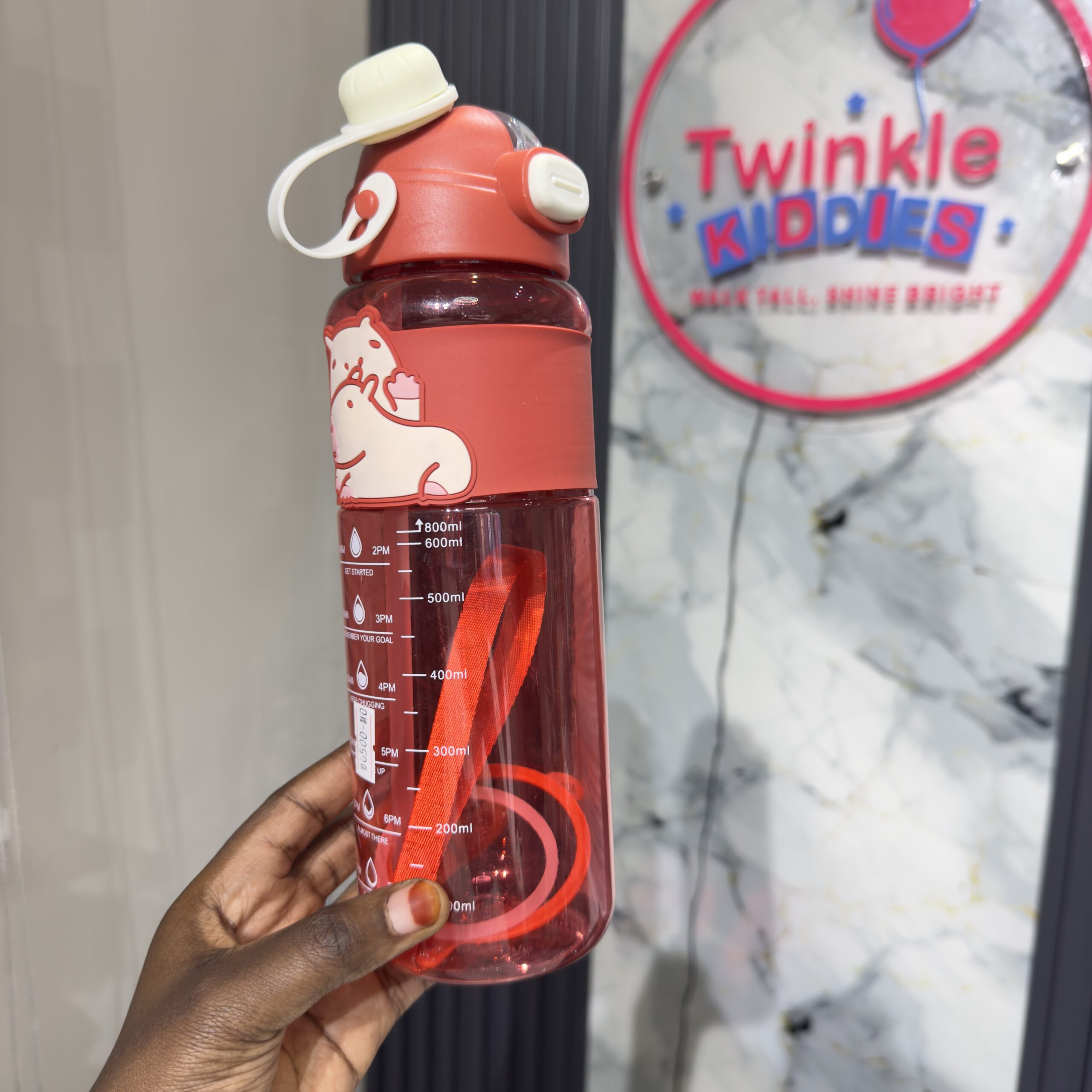 Hello Hydration Red Boys Bottle