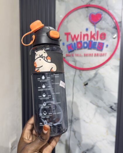 Hello Hydration Black Boys Bottle