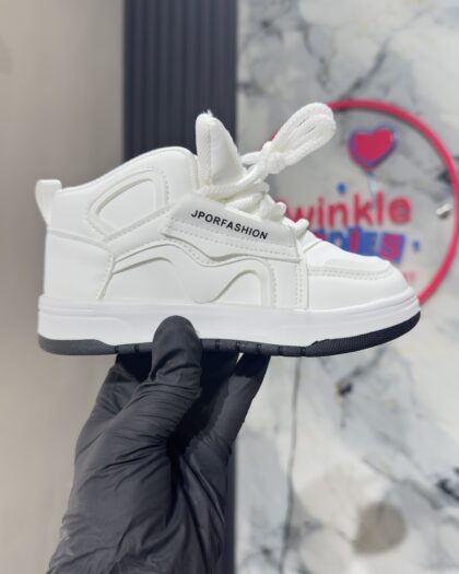 White Unisex High School Sneakers