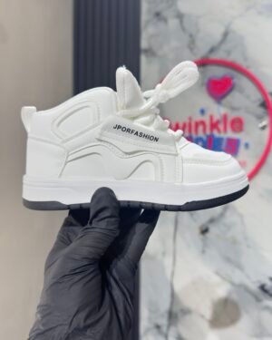 White Unisex High School Sneakers