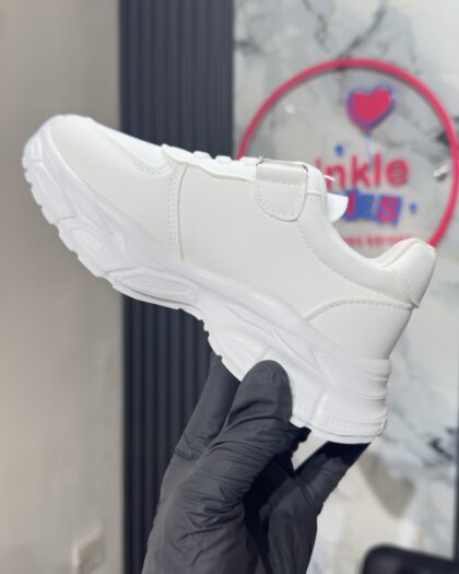 Complete White Unisex School Sneakers