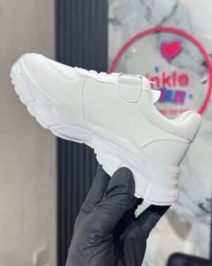 Complete White Unisex School Sneakers