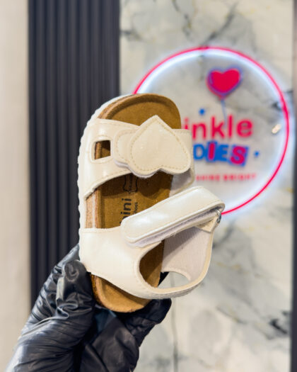 Birkenstock White Girls Sandals