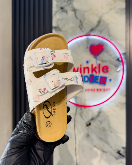 Birkenstock Pink & White Girls Sandals