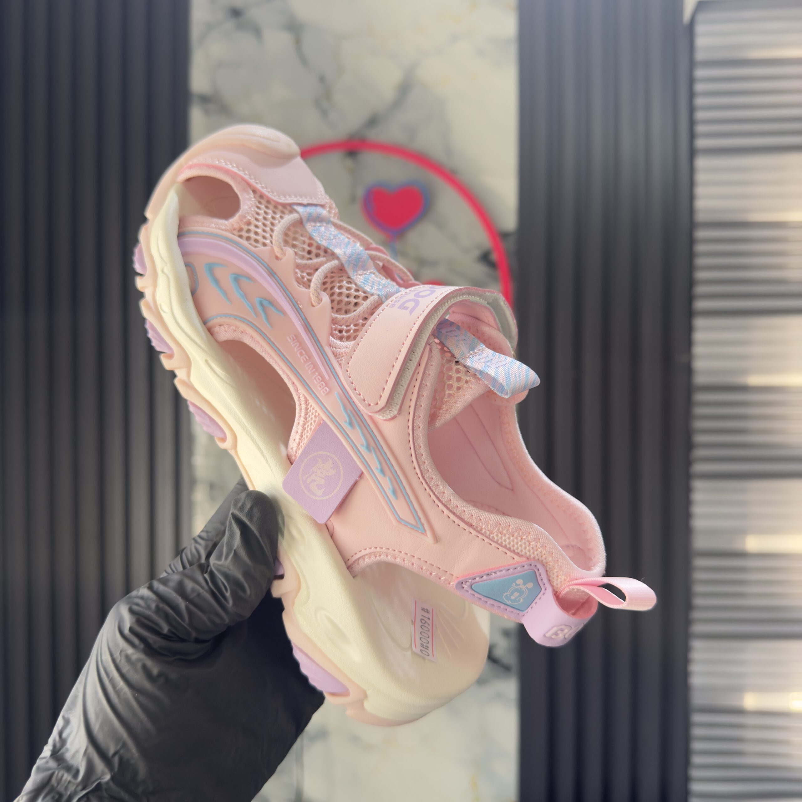 Solid Pink Boys Sandals - Image 2