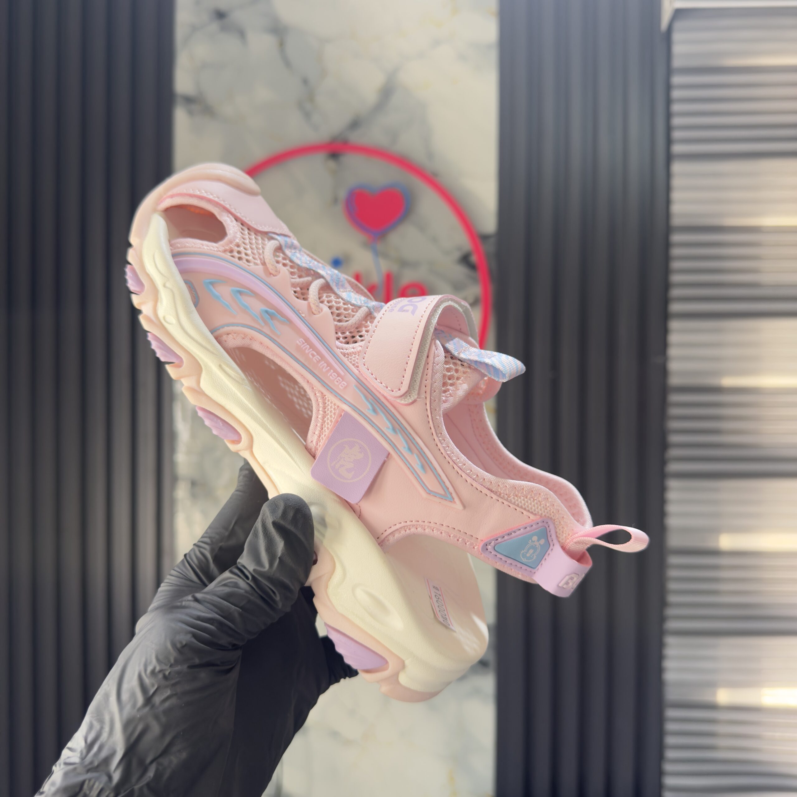 Solid Pink Boys Sandals