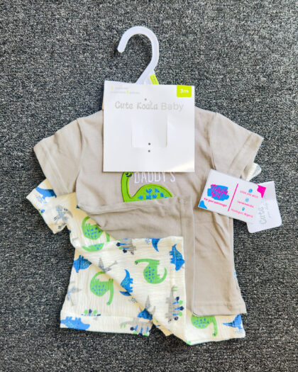 Grey Baby Boys 3pcs Set